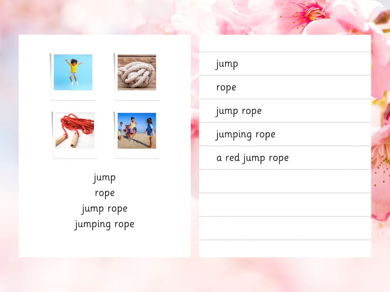 Jump Rope With Word Montessori Reading Cards: Kindergarten to First Grade Sets 1 & 2 in ...