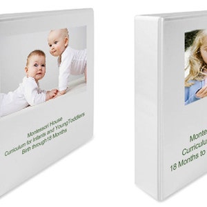 Montessori Curriculum Teaching Album at Home SET Infants through Older Toddlers