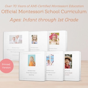 Montessori Teaching Albums Curriculum Set for Infant thru 1st Grade