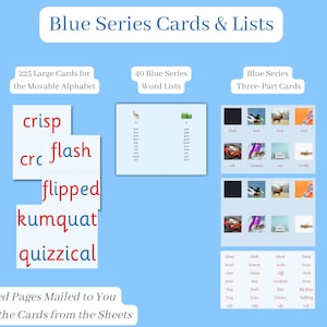 Montessori House: Blue Series Cards & Lists in Print