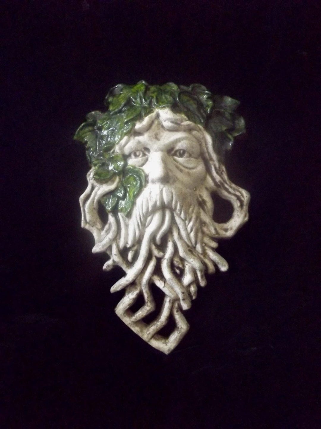 Greenman Tree Branch Wall Hanging, Celtic Leafman, Renaissance Forest ...