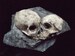 Love Rock Human Skulls Macabre Home Indoor Dungeon Decor Halloween Haunt Creepy Dead Eternal Kiss Fossil Bones Grave Prop Gothic Dark Garden 