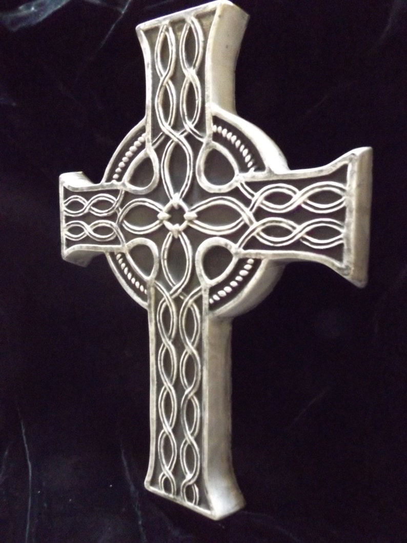 Large Celtic Cross Wall Hanging Gothic Black Pagan Plaque Etsy UK
