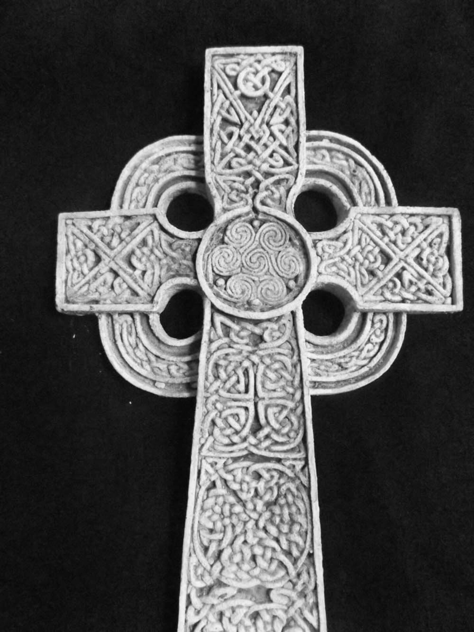 Celtic Cross Wall Hanging Medium Gothic Brown Plaque Etsy