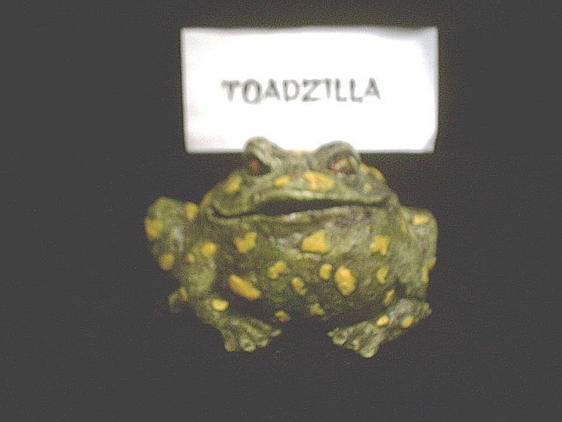 Toadzilla the Mutant Toxic Toad Garden Statue Large Fantasy Etsy