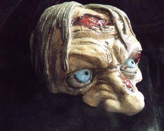 Zombie Head Halloween Prop Macabre Statue Undead Fred The Peeker Floor Dweller Horror Statue Haunted House Head