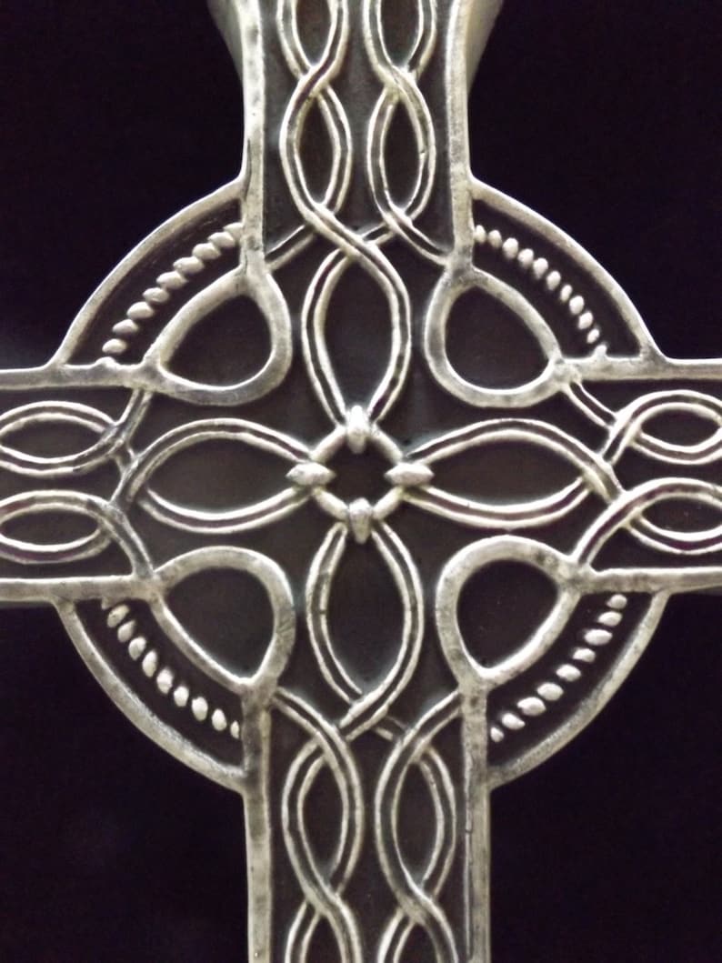 Large Celtic Cross Wall Hanging Gothic Black Pagan Plaque Etsy UK