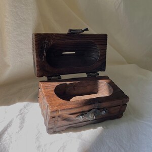 Vintage Hand-carved Wood Box