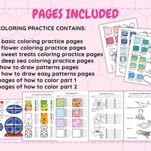 Color Swatch Template, Coloring Practice on Etsy, How to Color, Extreme Coloring, How to Color Pdf, Coloring Worksheets, Coloring Practice Forest, Learn to Color for Adults, Practice How to Draw Patterns, Practice Colouring Book, Guided Practice Coloring, Color Practice Shadows, Coloring Guide Template, How to Color Book, Coloring Practice Template, Coloring Techniques With Instructions, Practice Colouring Book, Learn to Color for Adults, Colorist Worksheets, Pattern Page for Markers image 2
