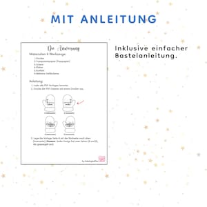 Weihnachten Schüttelkarten, Verpackung für Geld Gutscheine, Download Bastelvorlagen, Konfettitüten, Wunscherfüller Last Minute Karte, Last Minute Weihnachtskarte zum Ausdrucken als Schüttelkarte für Geld oder Gutscheine image 13