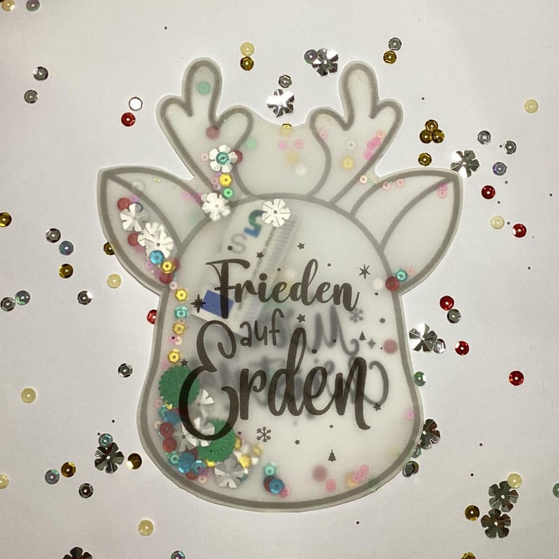 Weihnachten Schüttelkarten, Verpackung für Geld Gutscheine, Download Bastelvorlagen, Konfettitüten, Wunscherfüller Last Minute Karte, DIY Christmas Shaker Card Vorlage als Instant Download image 10