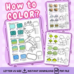 How to Color Patterns Coloring Practice Techniques Page Step by Step Alcohol Markers Sheet Printable PDF for Fun Relaxing Activity Part 1