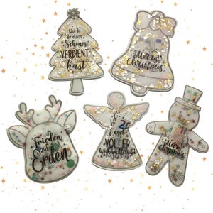 Weihnachten Schüttelkarten, Verpackung für Geld Gutscheine, Download Bastelvorlagen, Konfettitüten, Wunscherfüller Last Minute Karte, DIY Weihnachtskarten als PDF Download ohne Verpackung, DIY Weihnachtskarte mit Schütteleffekt als Geldgeschenk oder Gutschein Verpackung image 3