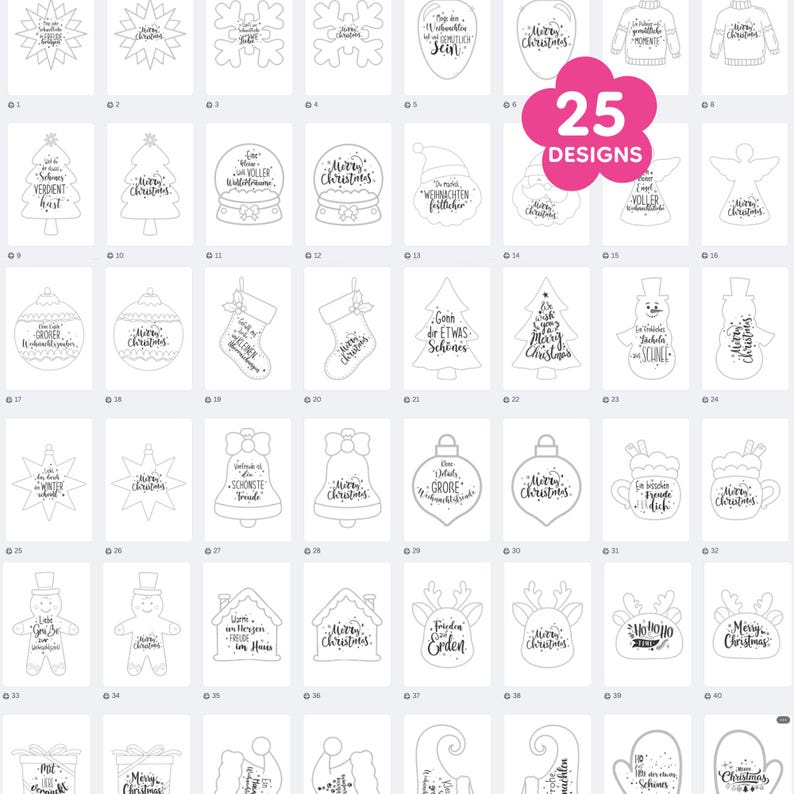 Weihnachten Schüttelkarten, Verpackung für Geld Gutscheine, Download Bastelvorlagen, Konfettitüten, Wunscherfüller Last Minute Karte, Printable Schüttelkarten für Weihnachten mit festlichem Design image 2