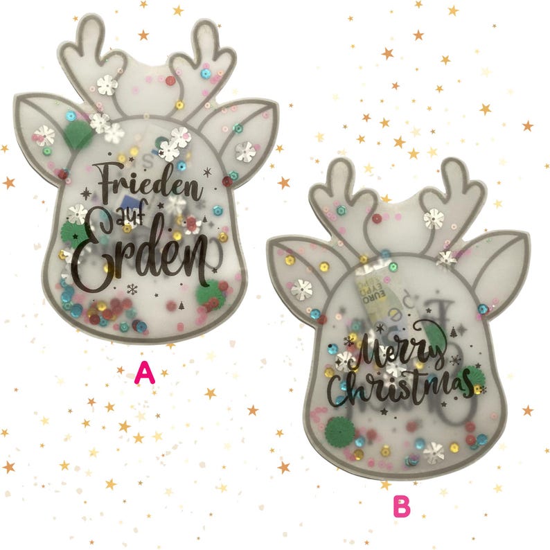 Weihnachten Schüttelkarten, Verpackung für Geld Gutscheine, Download Bastelvorlagen, Konfettitüten, Weihnachtliche Schüttelkarten für kreative Geschenkideen image 6
