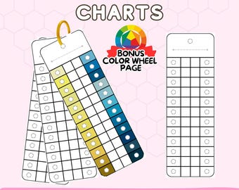 Printable Color Swatch Chart Template: 48 Color Layout (PDF)