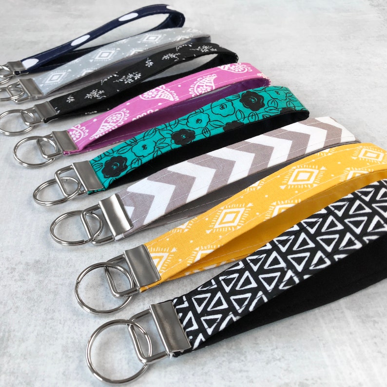 Custom Keychain Wristlet for Women Key Fob Strap for Her Etsy