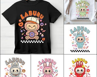 Labubu PNG bundle, Trending Pink Cartoon Character Design, Labubu Clipart Bundle, T Shirt Design, Labubu Sublimation, coquette kawaii png,