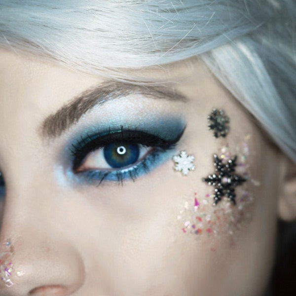 Ice Queen Costume - Snow Queen Costume - Face Tattoo