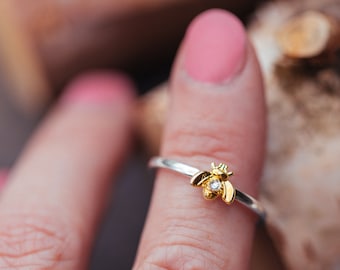 Anillo de abeja de miel - Salvemos a las abejas
