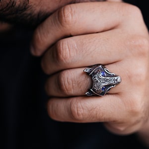 Wolf Ring Men's Ring Viking Jewelry Nordic Ring image 5