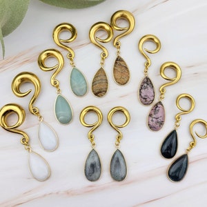 Gemstone Ear Weights - Spiral Gauges - Ear Stretchers - Plugs and Tunnels