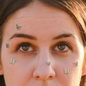 Butterfly Face Stickers: Eye Makeup Decals, Costume Accessories