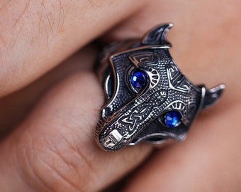 Wolf Ring - Men's Ring - Viking Jewelry - Nordic Ring