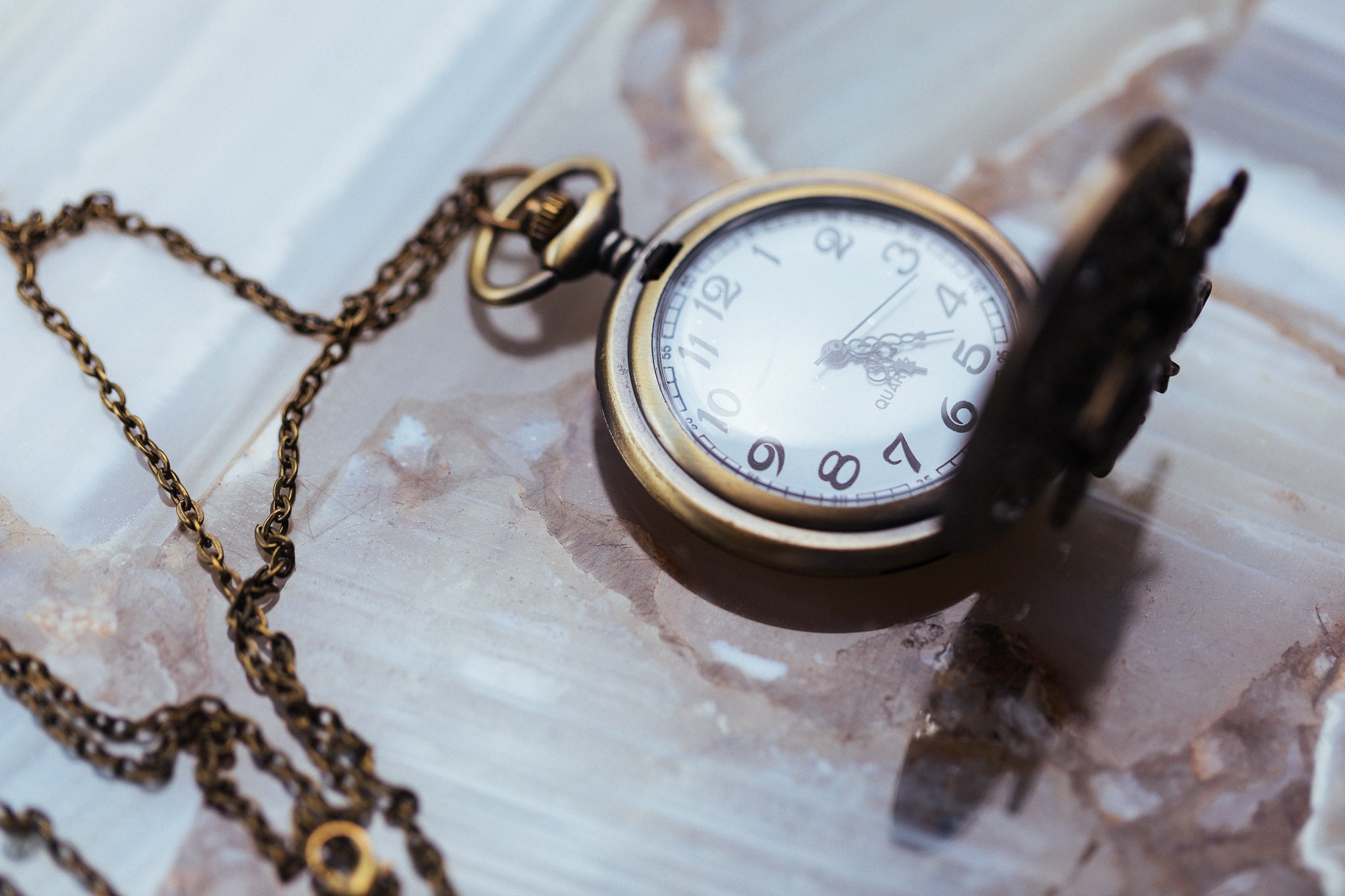 Steampunk Bee Beehive Pocket Watch Shadow Box Necklace