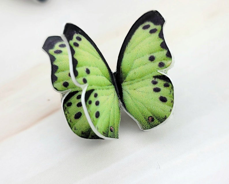 Set of 3 Butterfly Hair Clips Hair Accessories For Women Hair Bow Set Butterfly Clips image 7