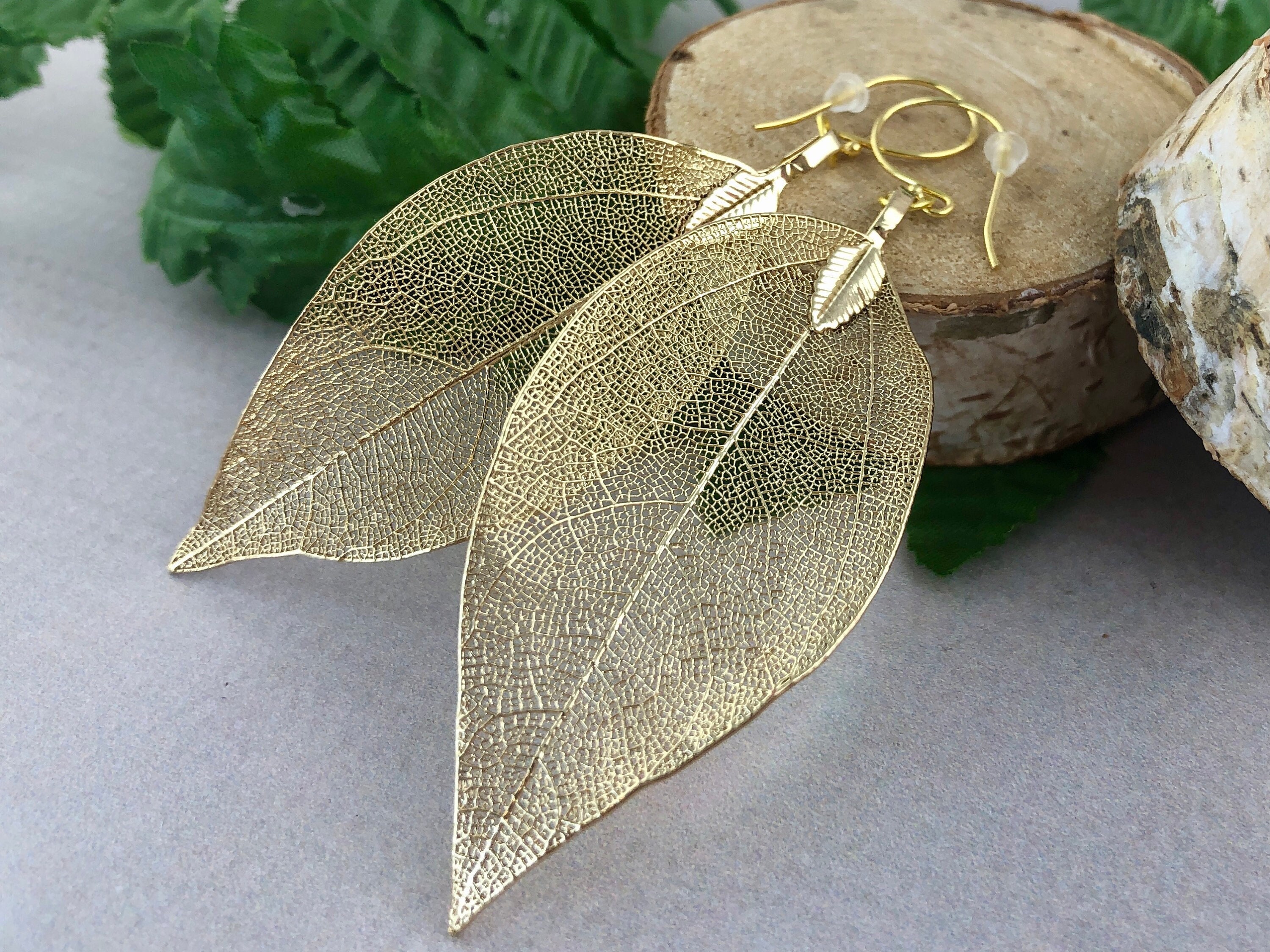 Leaf Bridal Earrings - Etsy