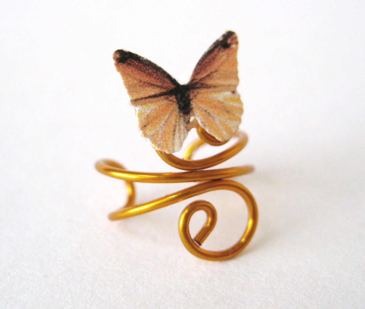 Gold Ear Cuff Gold Butterfly Earring Cuff Gold Jewlery Etsy