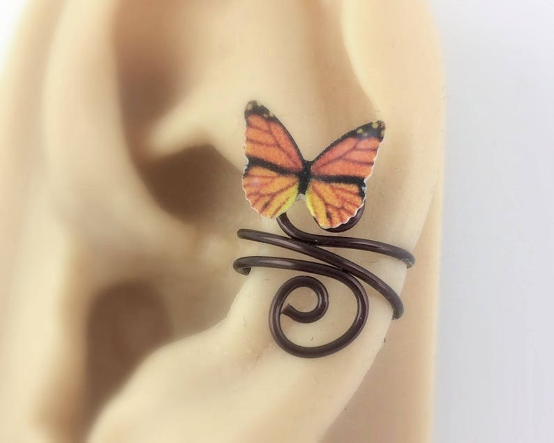 Butterfly Ear Cuff Ear Wraps Butterfly Jewelry Fake Etsy