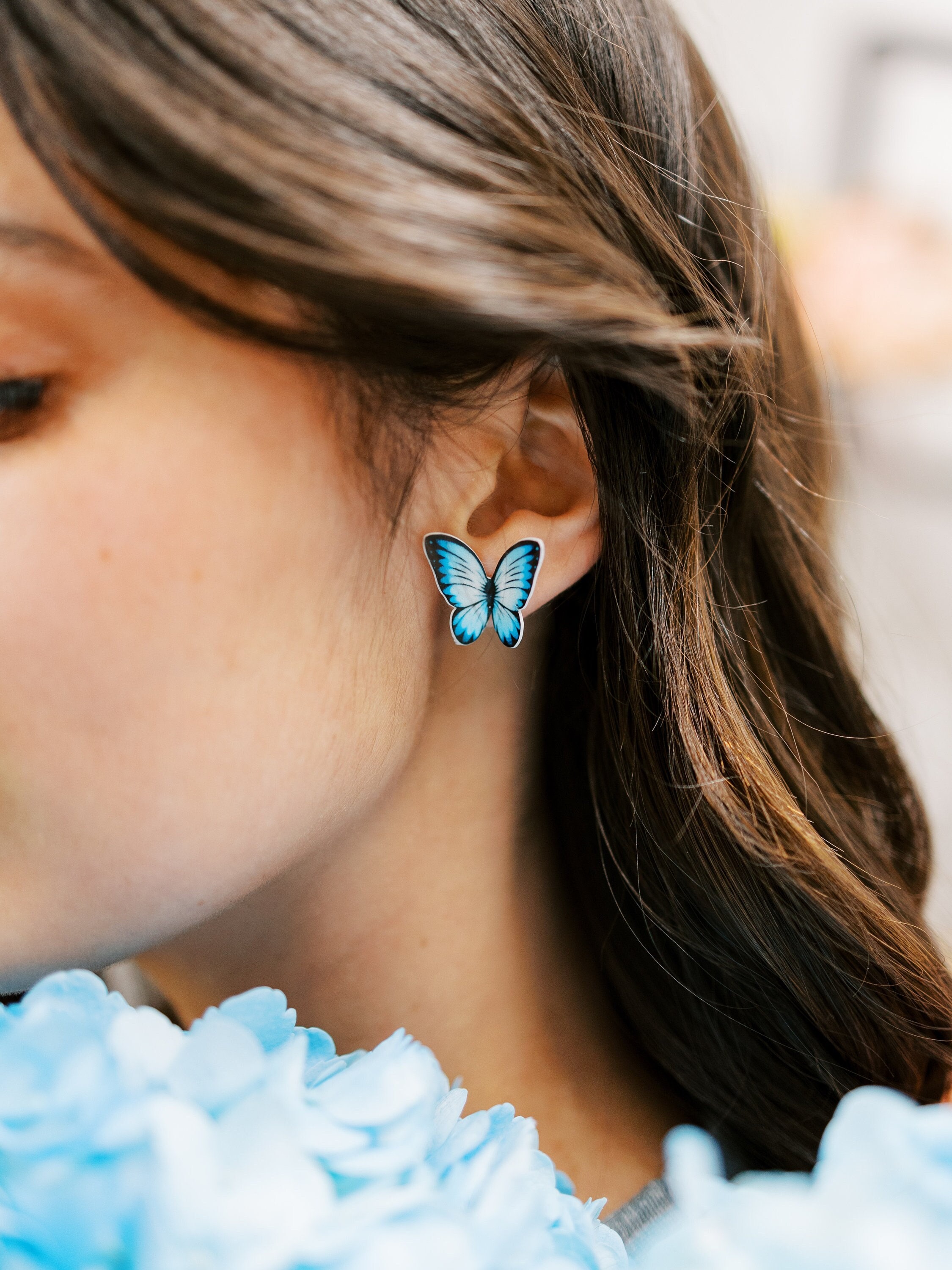 DIY Butterfly Earring Making Kit, Including Alloy & Acrylic