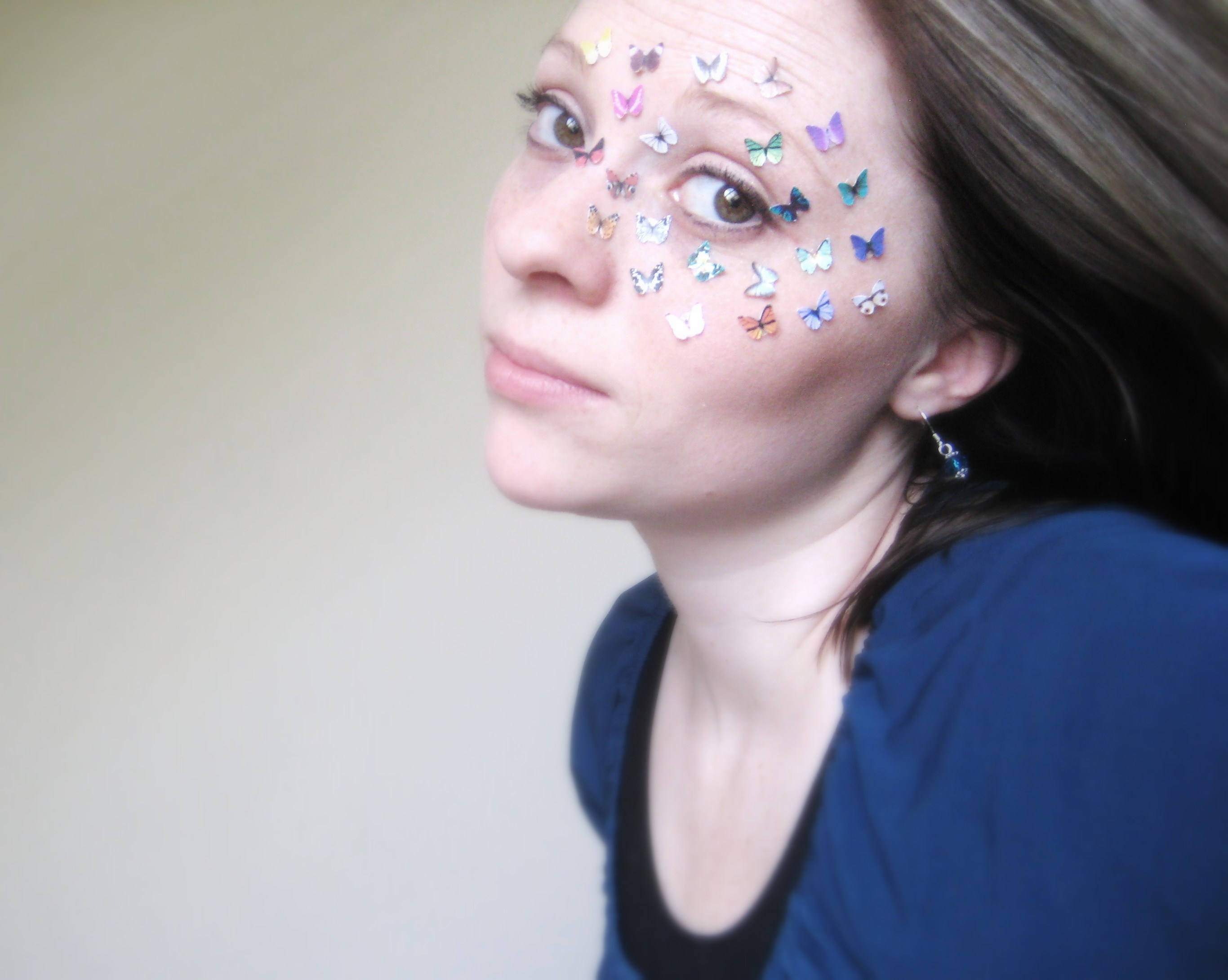 Butterfly Face Stickers Makeup Eye Makeup Stickers Etsy