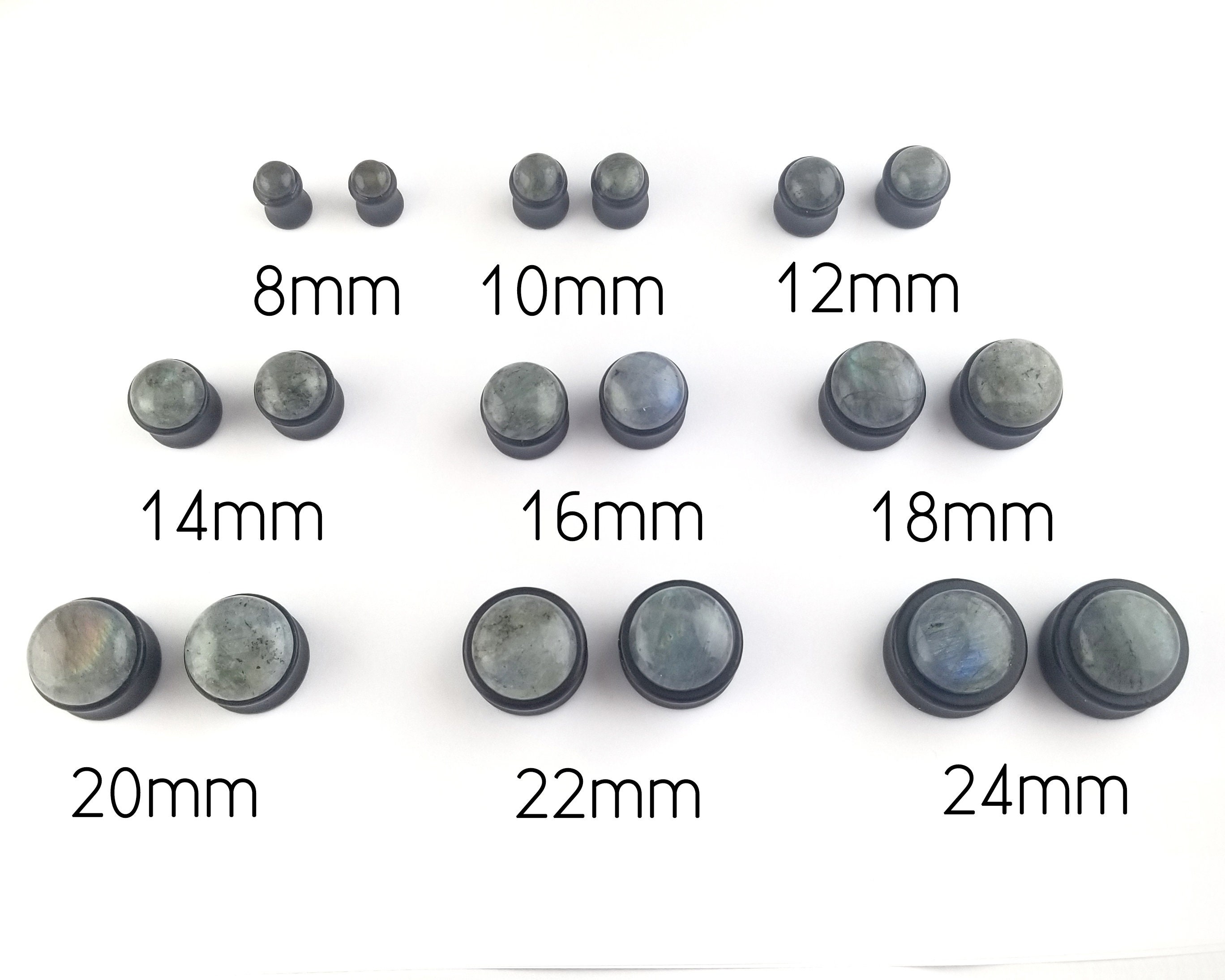 Labradorite Plugs 0g Plugs Gauges Plugs and Tunnels Etsy