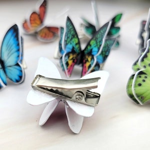 Set of 3 Butterfly Hair Clips Hair Accessories For Women Hair Bow Set Butterfly Clips image 5