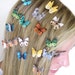 Set of 3 Butterfly Hair Clips - Hair Accessories For Women - Hair Bow Set - Butterfly Clips