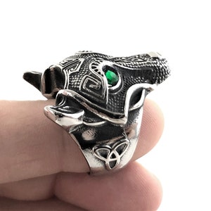 Wolf Ring Men's Ring Viking Jewelry Nordic Ring image 6