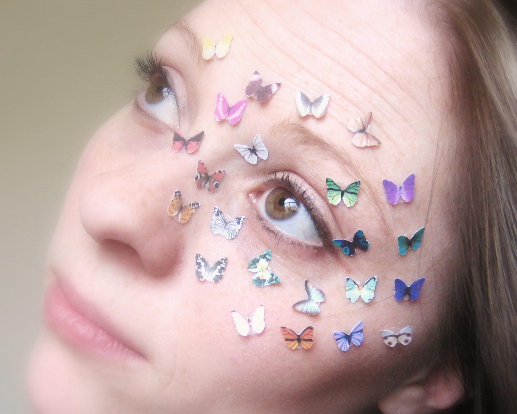 Butterfly Face Stickers Makeup Eye Makeup Stickers Etsy Singapore