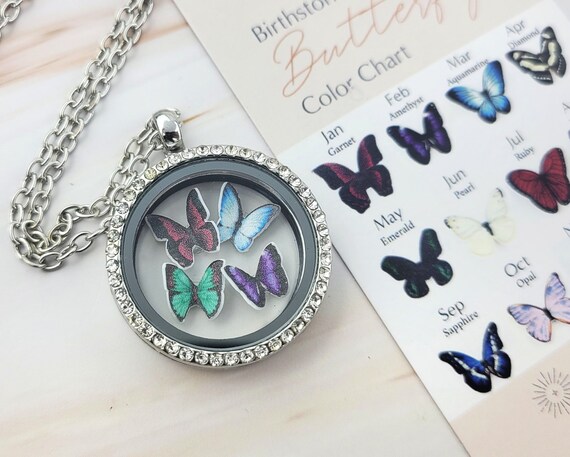 Floating locket necklace store sterling silver