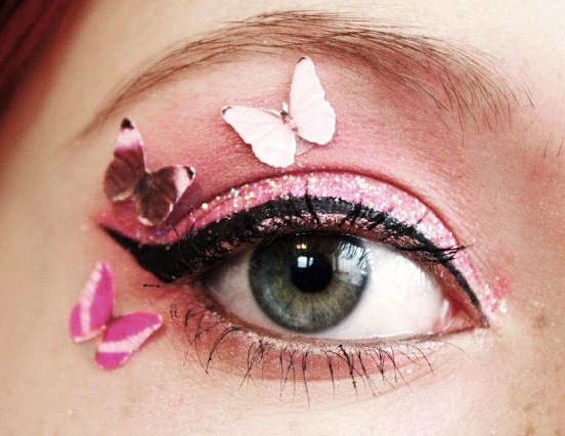 Butterfly Face Stickers Makeup Eye Makeup Stickers Etsy