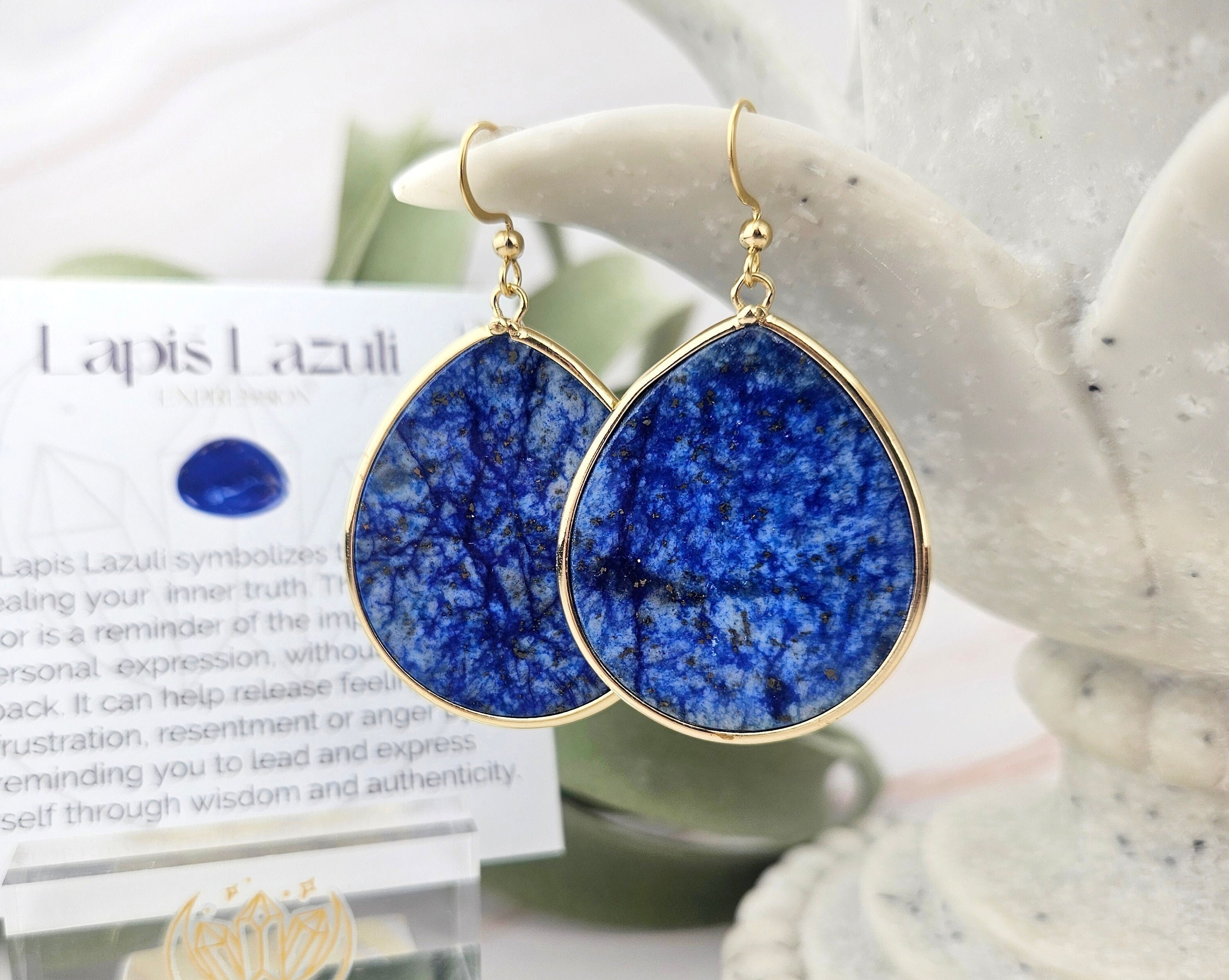 Orecchini con Lapis Sferico Vendita Online