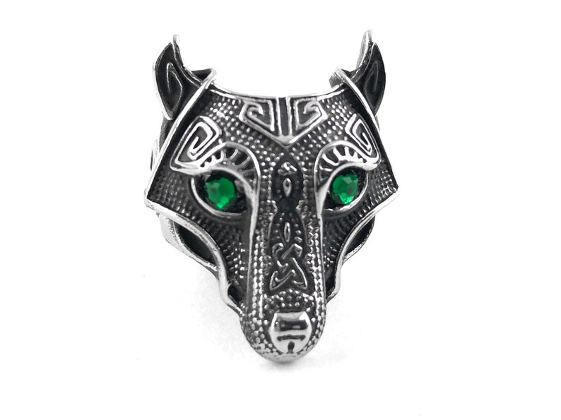 Wolf Ring Men's Ring Viking Jewelry Nordic Ring image 4