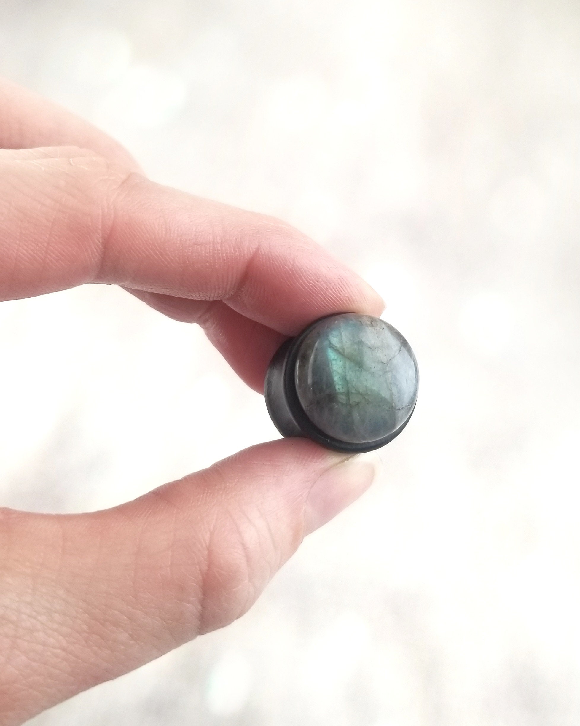 Labradorite Plugs 0g Plugs Gauges Plugs and Tunnels Etsy