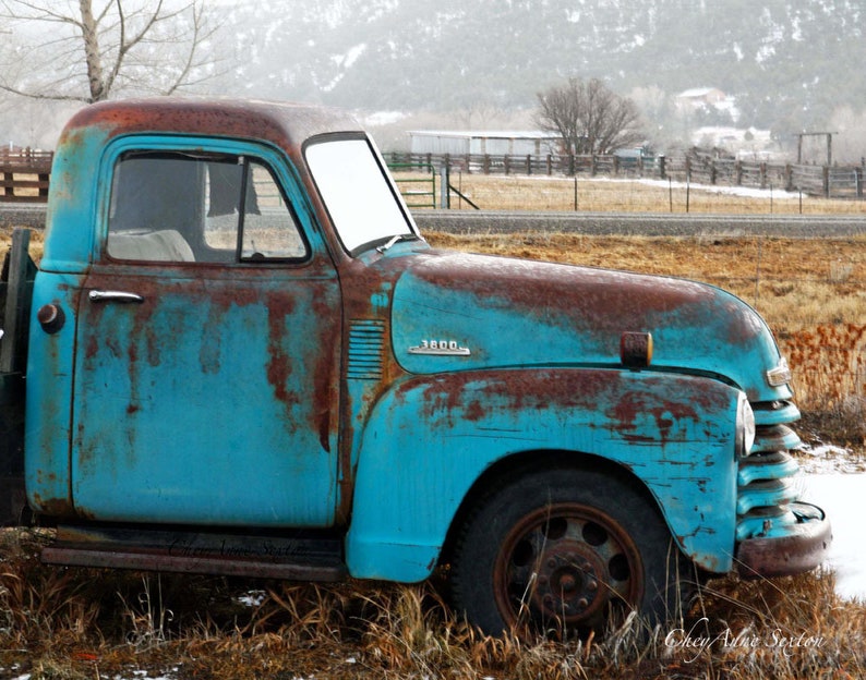 Old Chevy Truck >> Old 1952 Blue Chevy Winter Truck Art Antique Farm Truck Teal Chevy Vintage Fine Art Home Decor 8x12 11x14 16x20 Giclee Prints Old Chevy Truck >> Old 1952 Blue Chevy Winter Truck Art Antique Farm Truck Teal Chevy Vintage Fine Art Home Decor 8x12 11x14 16x20 Giclee Prints