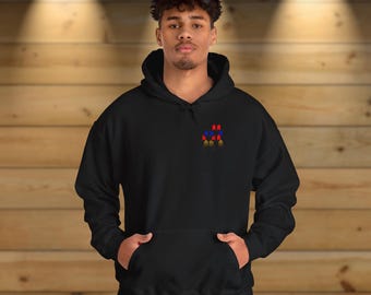 Glitch Techwear Hoodie, Unisex Cyberpunk Pullover