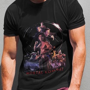 Vintage Sterblicher Kombat 1995 T-Shirt, Retro Videospiel T-Shirt, Unisex Softstyle Top Bild 3