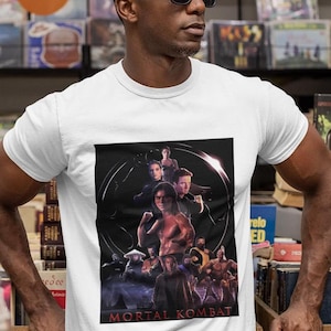 Vintage Sterblicher Kombat 1995 T-Shirt, Retro Videospiel T-Shirt, Unisex Softstyle Top Bild 4
