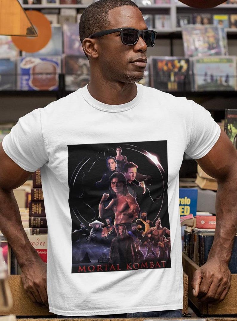 Vintage Sterblicher Kombat 1995 T-Shirt, Retro Videospiel T-Shirt, Unisex Softstyle Top Bild 4